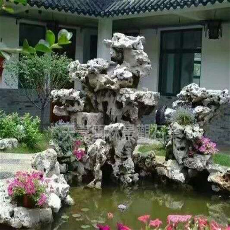 石棉小庭院水景鱼池设计方案